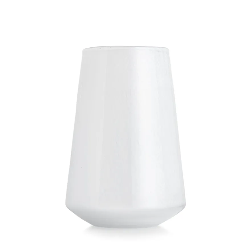 DUGG VASE 20 CM HVIT