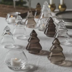GLASSTRE GLATT MØRK KAKAO 9,8CM