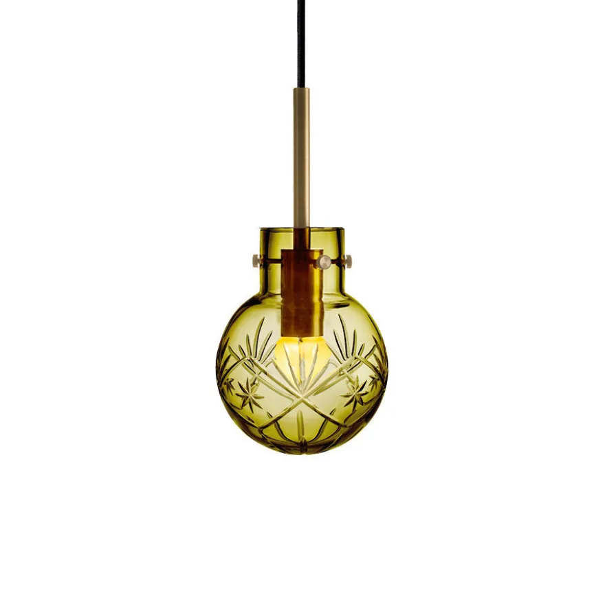 KRYSTALLKULE TAKLAMPE FINN OLIVEN 120MM