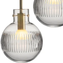 KRYSTALLKULE TAKLAMPE SKJÆR KLAR 160MM