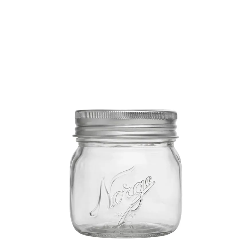 NORGESGLASSET OPPBEVARINGSGLASS 0,4L SKRULOKK 4PK
