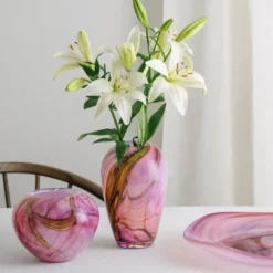 RED MORNING VASE 24 CM
